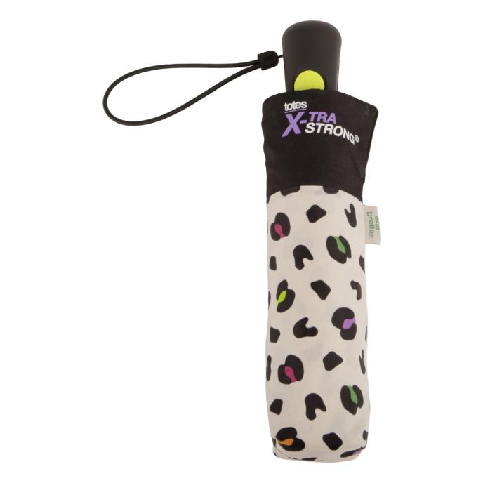 totes® X-TRA STRONG® Auto Open / Close Bright Animal Print Umbrella (3 Section) Extra Image 3